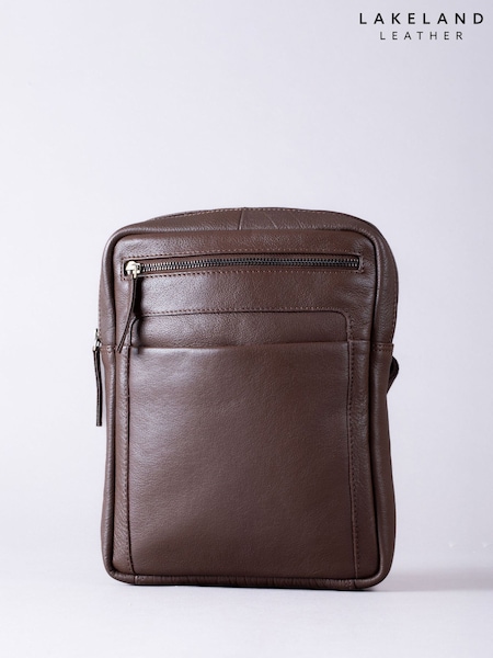 Lakeland Leather Brown Explorer Messenger Bag (W65434) | £70