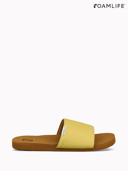 Foamlife Yellow Womens Seales Sliders (W65466) | £0