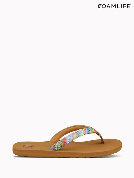 Foamlife Brown Womens K Bay Flip Flops (W65503) | £45