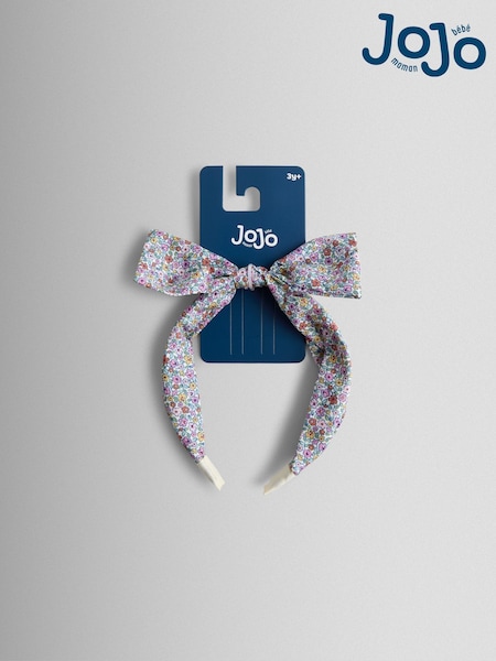JoJo Maman Bébé Yellow Ditsy Floral Bow Headband (W65528) | £7