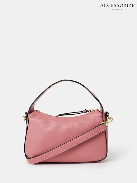 Accessorize Pink Curve Mini Handbag (W65690) | £28