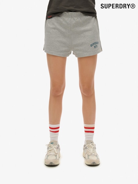 Superdry Grey Athletic Essentials Graphic Print Shorts (W65761) | £30