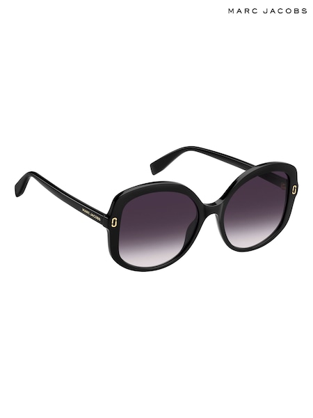 Marc Jacobs Black Oversized Round Sunglasses (W65811) | £165