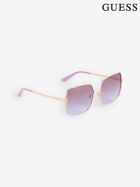 Guess Natural Metal Square Sunglasses (W65822) | £95