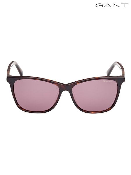 GANT Brown Elegant Sunglasses In Dark Havana (W65830) | £120