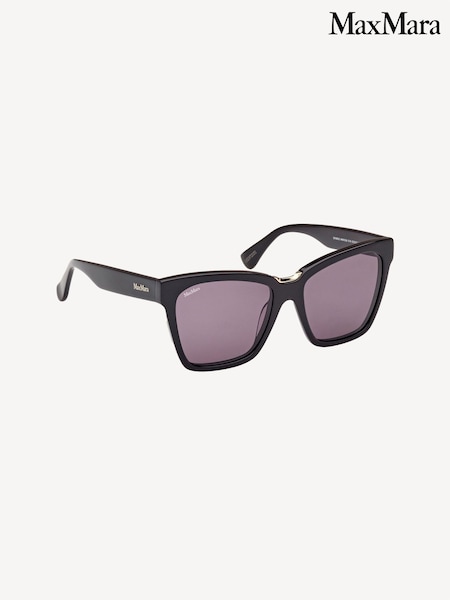 Max Mara Square Black Sunglasses (W65869) | £175