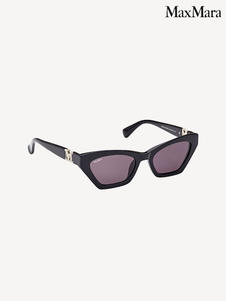 Max Mara Cat Eye Black Sunglasses (W65870) | £195