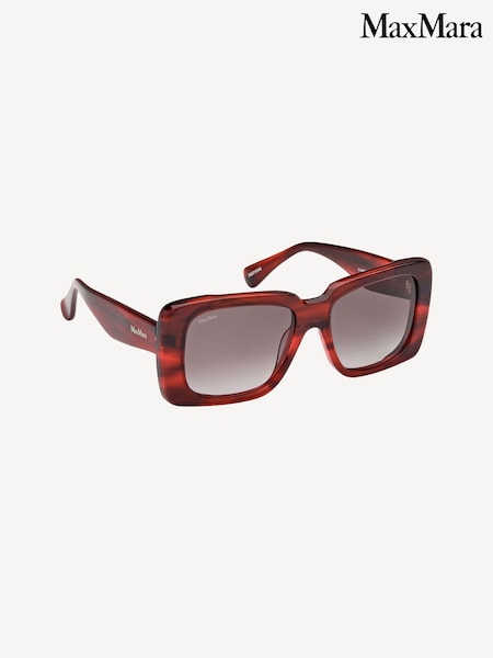 Max Mara Square Red Sunglasses (W65871) | £150