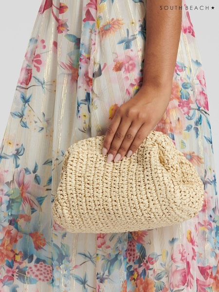 South Beach Natural Dumpling Clutch (W66157) | £30