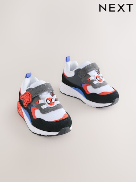 Red Spiderman Elastic Lace Trainers (W66298) | £28 - £30