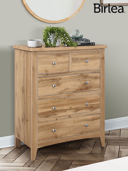 Birlea Oak Hampsted 3 + 2 Drawer Chest (W66397) | £215