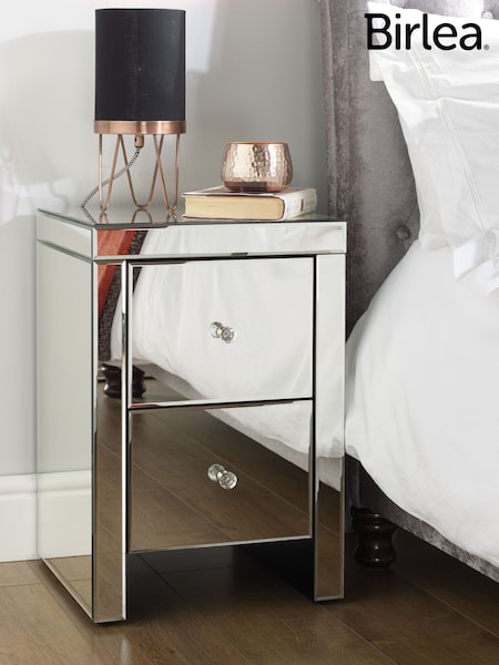 Birlea Mirror Seville 2 Drawer Bedside (W66411) | £206
