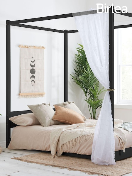 Birlea Black Darwin Four Poster Bed (W66414) | £360 - £378