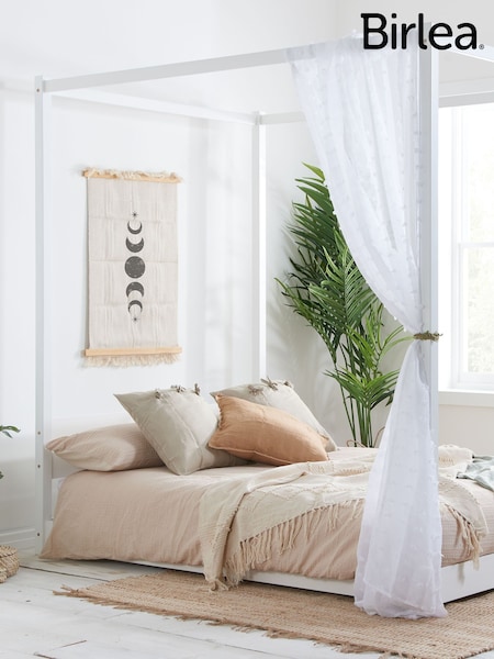 Birlea White Darwin Four Poster Bed (W66415) | £360 - £378