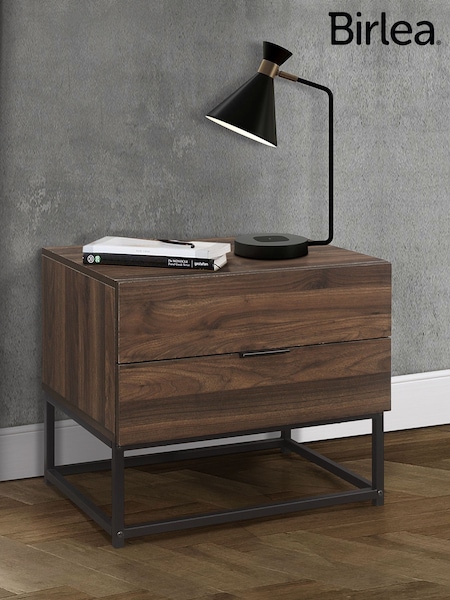 Birlea Walnut Houston 2 Drawer Table (W66416) | £112