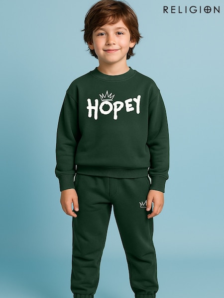 Religion Green Hopey Darted Sweatpants (W66468) | £22