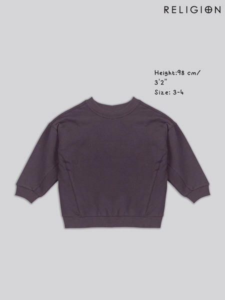 Religion Purple Oversized Sweatshirt (W66635) | £25