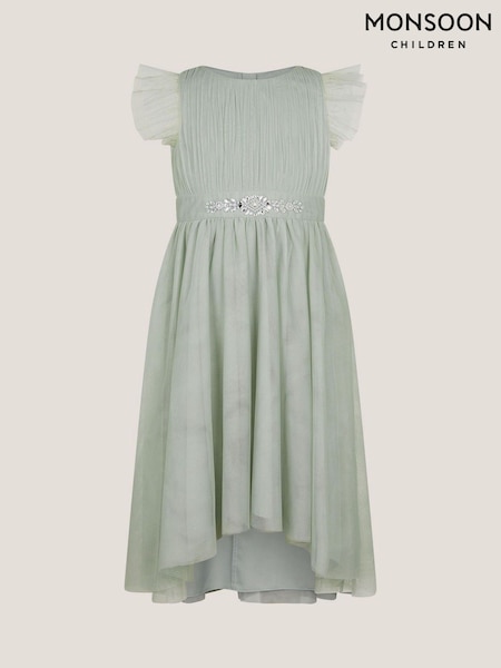 Monsoon Green Penelope Belt Dress (W66675) | £38 - £42