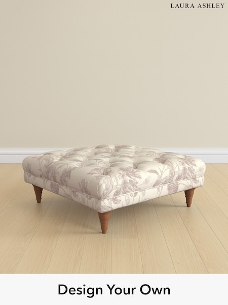 Gosford Weave/Dusky Plum Purple Gloucester Button Back By Laura Ashley (W66961) | £600