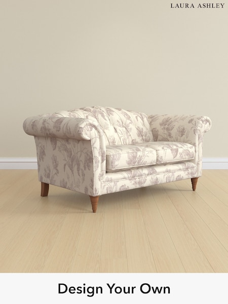 Gosford Weave/Dusky Plum Purple Gloucester Button Back By Laura Ashley (W66961) | £1,225
