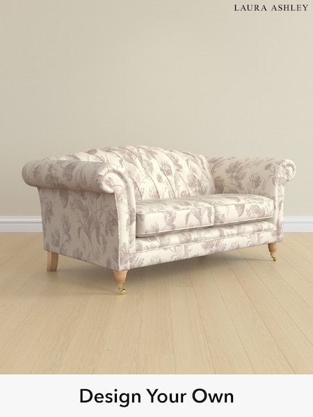 Gosford Weave/Dusky Plum Purple Gloucester Button Back By Laura Ashley (W66961) | £1,325
