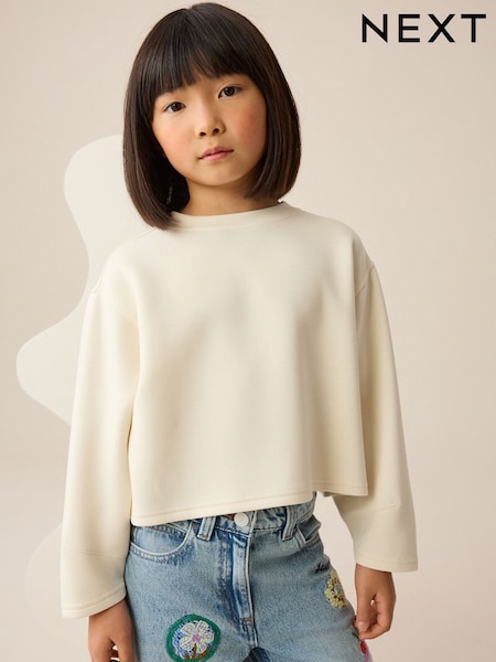 Cream Supersoft Long Sleeve Top (3-16yrs) (W67046) | £8 - £11