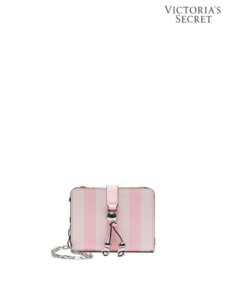Victoria's Secret Iconic Stripe Pink Convertible Chain Wallet (W67107) | £29
