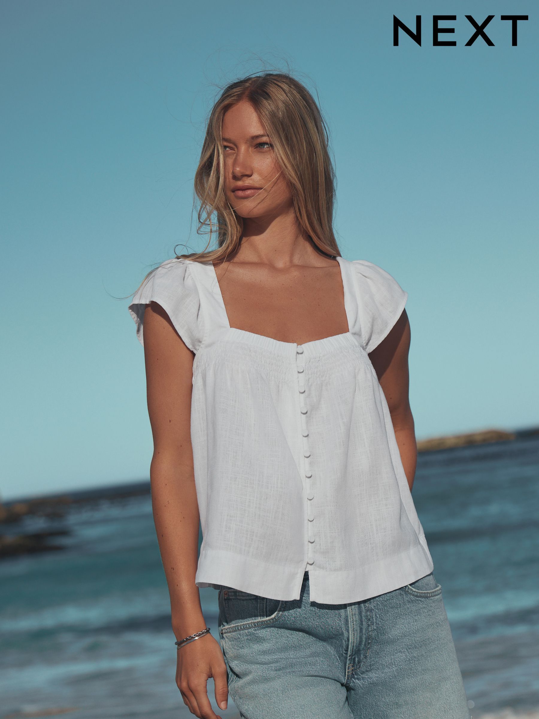 Women's Square Neck Tops | Next UK