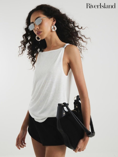 Scoop Back Drape Top (W67509) | £26
