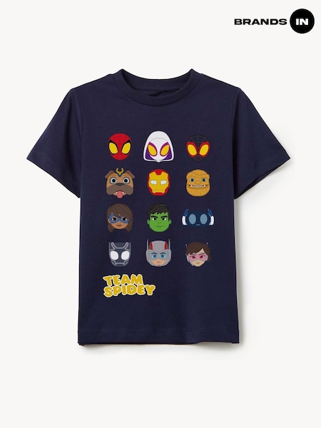 Brands In Blue Spider-Man Marvel Team Spidey T-Shirt (W67692) | £18