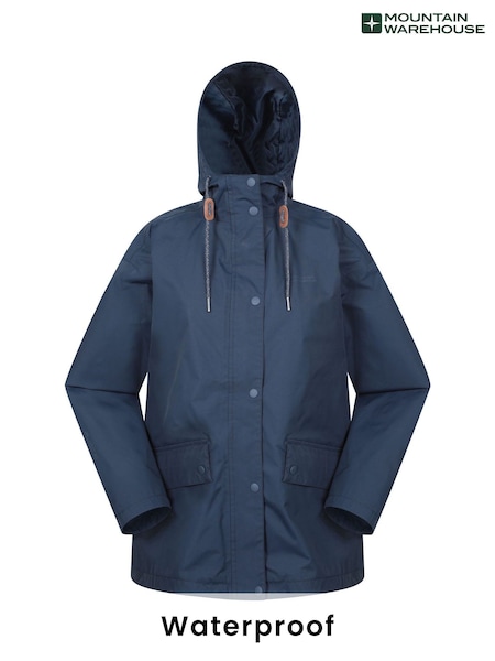 Mountain Warehouse Blue Womens Misty Waterproof Jacket (W67714) | £62