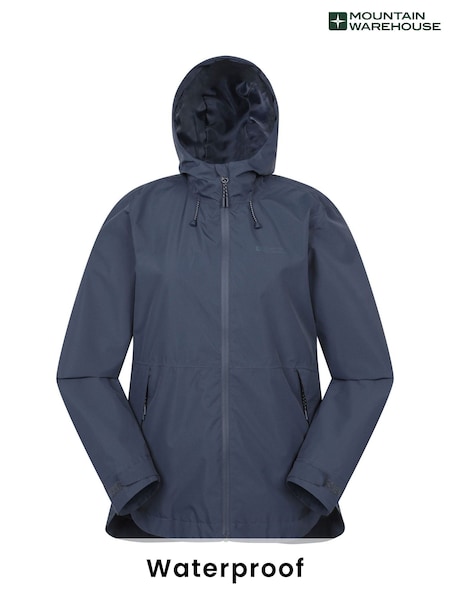 Mountain Warehouse Blue Womens Canyon Waterproof Jacket (W67722) | £55