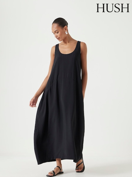 Hush Black Liddie Air Flow Barrel Tank Dress (W67762) | £100