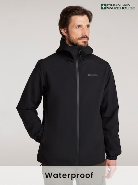 Mountain Warehouse Black Mens Sambrook Waterproof Jacket (W67783) | £85
