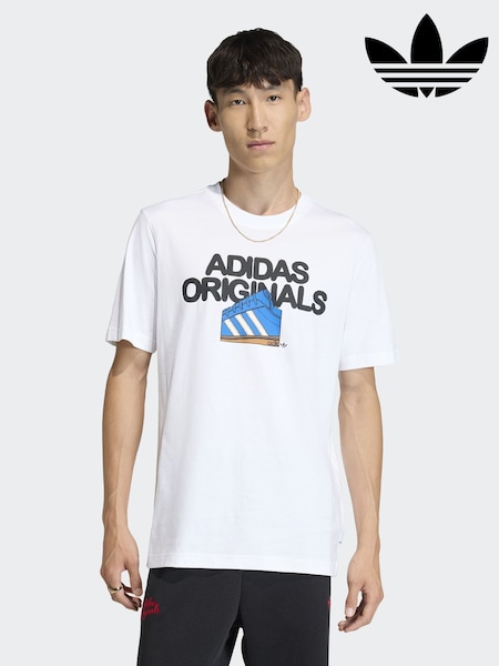adidas Originals White Franchise T-Shirt (W68022) | £25