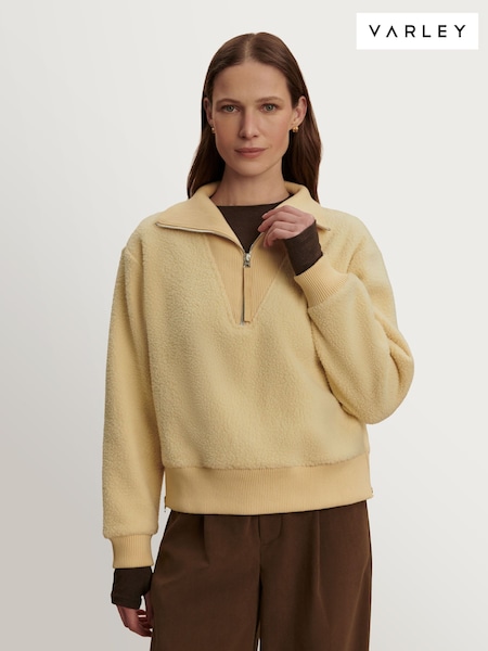 Varley Reed Yellow Jaylin Half Zip Fleece (W68194) | £114