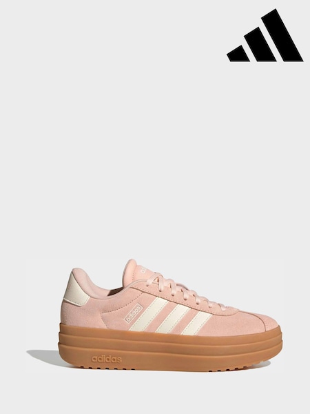 adidas Light Pink VL Court Bold Trainers (W68204) | £70