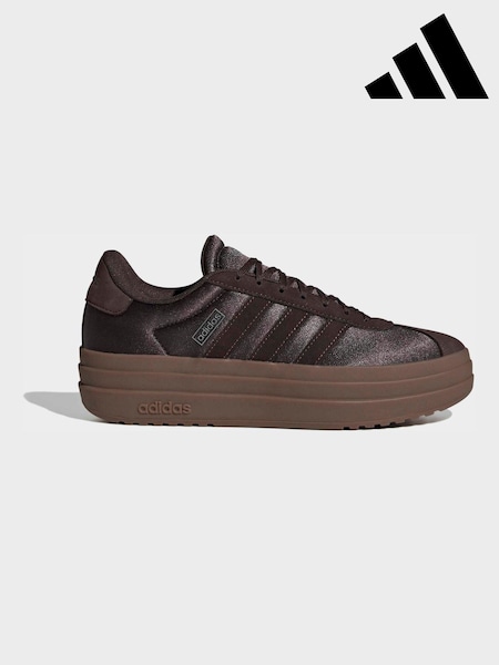 adidas Dark Brown VL Court Bold Trainers (W68226) | £70