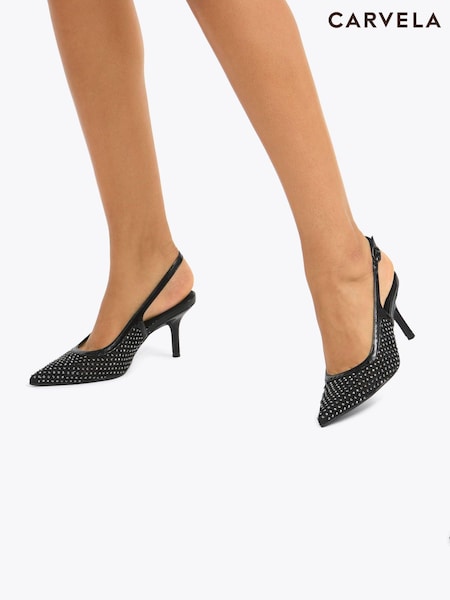 Carvela Lavish Jewel Black Shoes (W68387) | £99