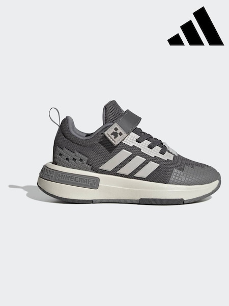 adidas Grey Minecraft Pro Elastic Lace Kids Trainers (W68405) | £45