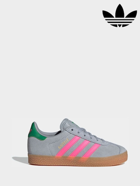 adidas Originals Grey Gazelle Kids Trainers (W68430) | £45