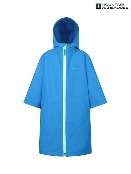 Mountain Warehouse Blue Kids Coastline Water Resistant Changing Robe (W68503) | £55