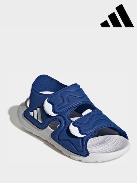 adidas Blue AltaSwim 3 Kids Sandals (W68582) | £23