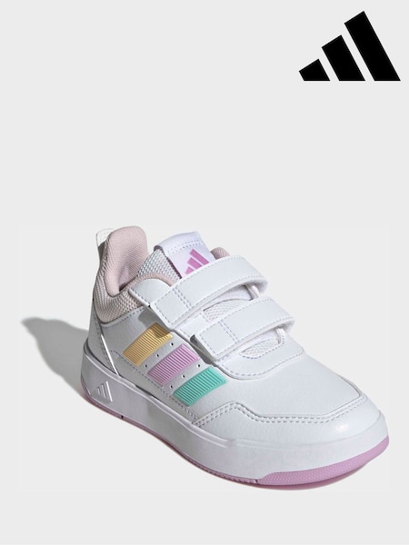 adidas White/Multi Tensaur Sport 3.0 Kids Trainers (W68600) | £28