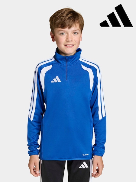 adidas Blue Tiro 26 League Quarter Zip Training Top (W68656) | £30