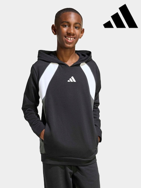 adidas Black Colourblock Hoodie (W68749) | £33