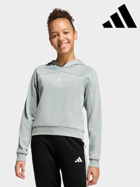 adidas Green Glam Cropped Hoodie (W69118) | £30