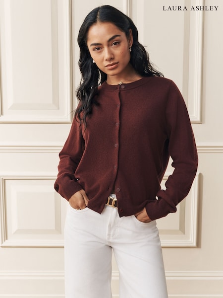 Laura Ashley Berry Cashmere and Wool Cardigan (W69203) | £85