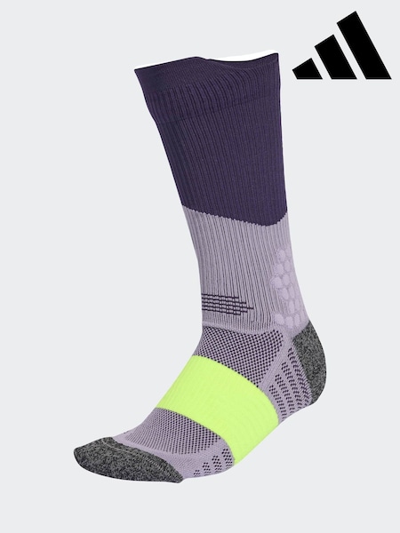 adidas Purple/Green RUNxBOOST Sock (W69232) | £13