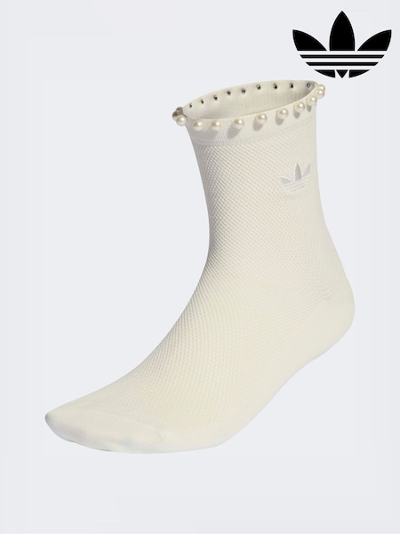 adidas originals White Pearl Crew Socks (W69240) | £13